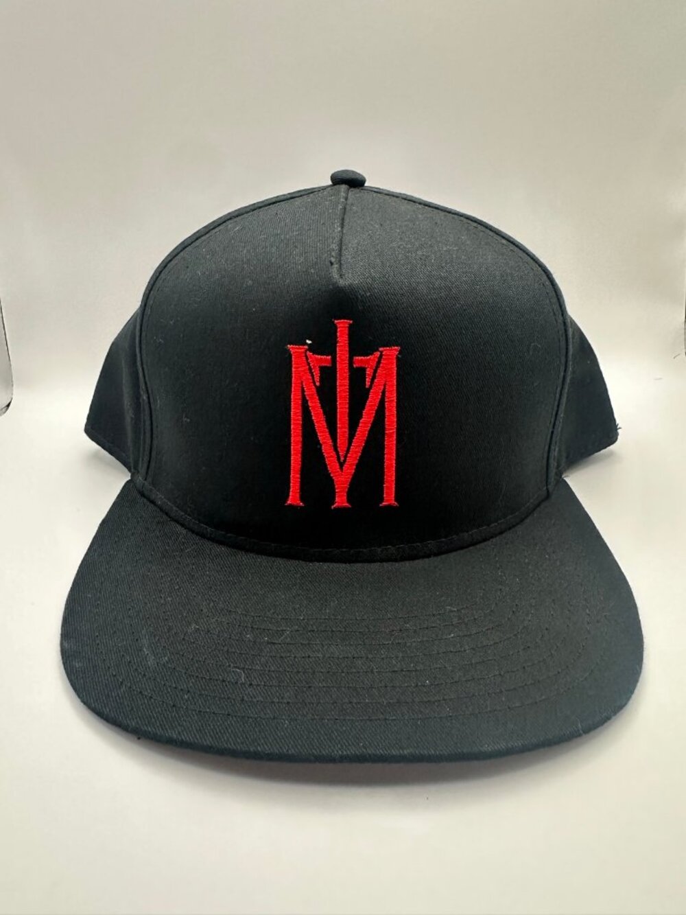 In This Moment Metal Band Snap Back Hat Black Red Logo Embroidered